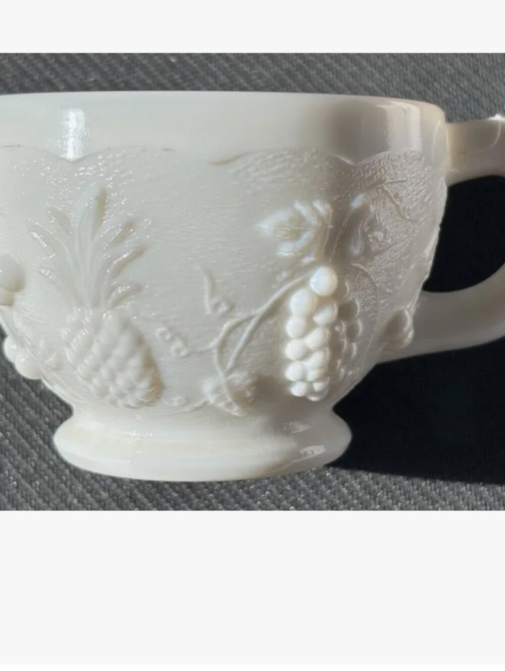 Vintage Westmoreland Milk Glass Cup Set Of 3
